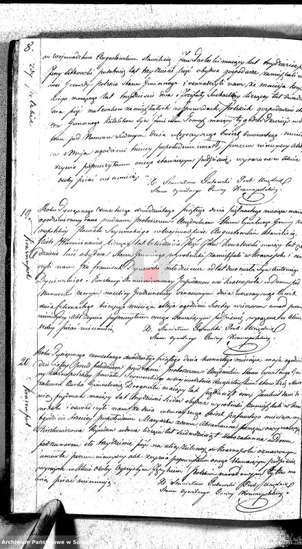 image.from.unit.number "Akta Zeszłych Gminy Krasnopolskiey Powiatu Seyneńskiego od 1-go Stycznia 1825. Województwo Augstowskie."