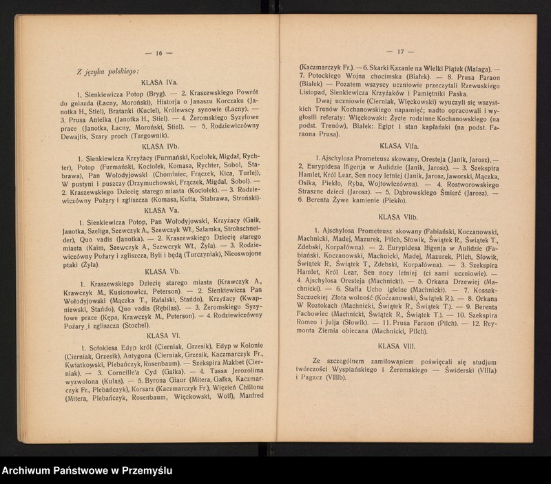 image.from.unit.number "Sprawozdanie Dyrekcji Państw[owego] Gimnazjum im. króla Kazimierza Wielkiego w Bochni za rok szkolny 1929/30"