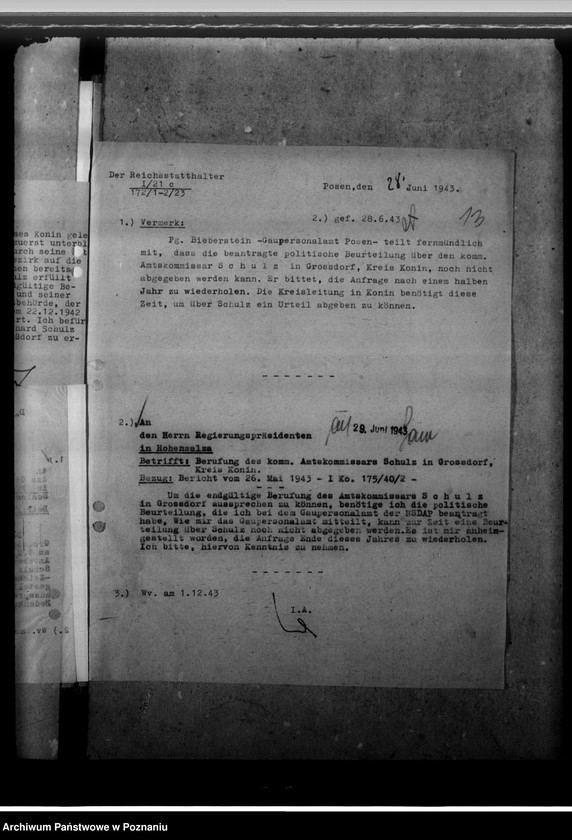 Obraz 17 z jednostki "Schulz, Richard - komisarz obwodowy"