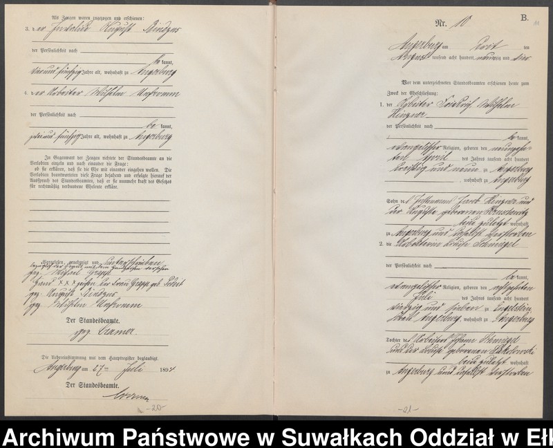 image.from.unit.number "Heiraths-Neben-Register des Preussischen Standes-Amtes Angerburg Kreis Angerburg"