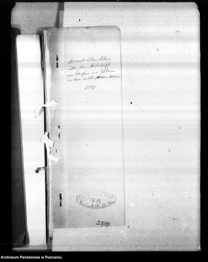 Obraz 4 z jednostki "Monatsübersichten über die Ankunft von Schiffen und Güter in wichigeren Häfen"