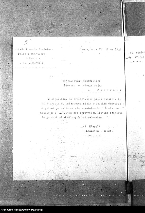 Obraz 9 z jednostki "Pow. lekarz Weterynaryjny Środa"