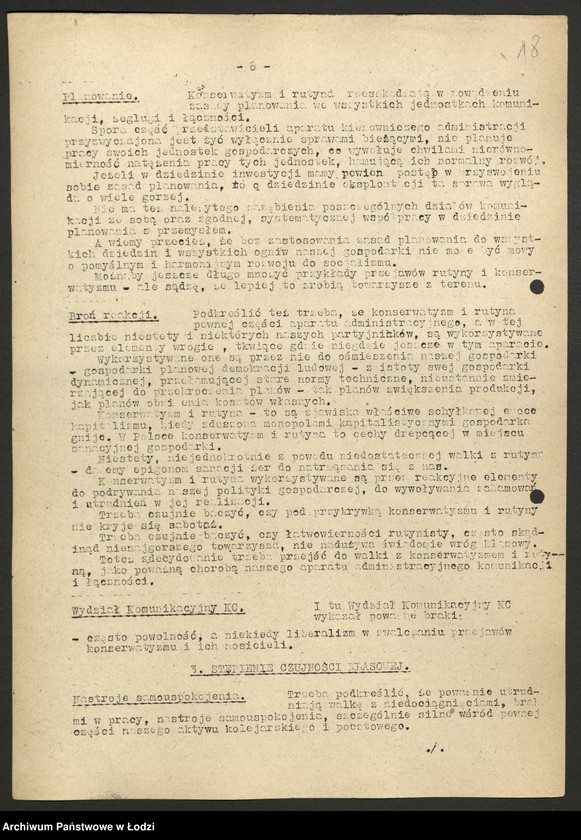 Obraz 19 z jednostki "Instrukcje KC, referaty [wygłoszone na naradach], rezolucje i tezy"
