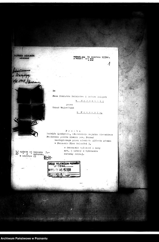 Obraz 5 z jednostki "Majątek Pawłowice powiatu poznańskiego wyłączenie z art. 5 ustawy o wykonaniu reformy rolnej"