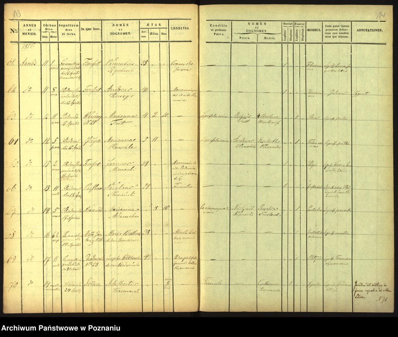 Obraz 10 z jednostki "Księga zgonów"