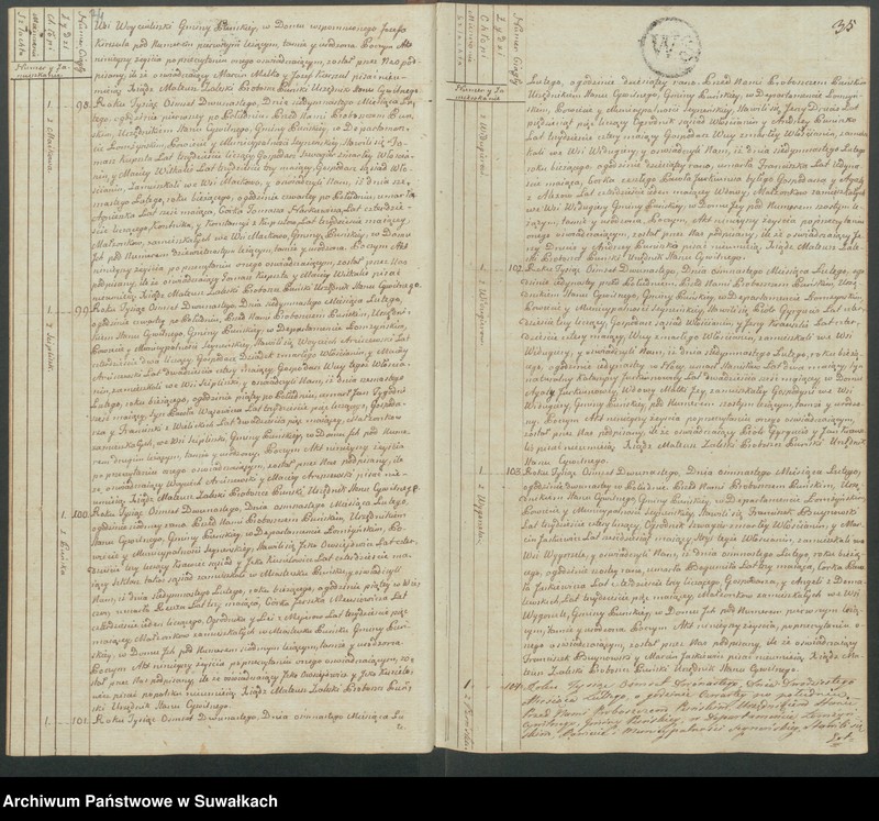 image.from.unit.number "Akta zeszłych gminy puńskiey od 1-go stycznia do dnia ostatniego grudnia 1812 roku."