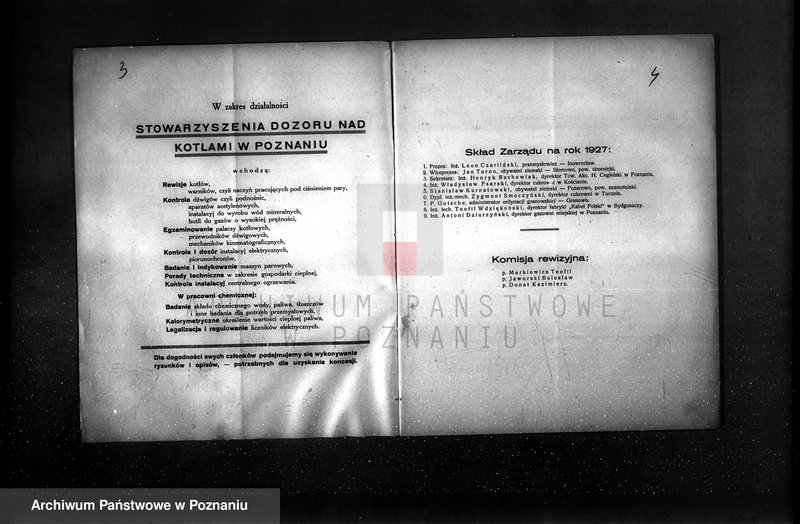 Obraz 5 z jednostki "Sprawozdanie Stowarzyszenia Dozoru Kotłów w Poznaniu za rok 1927"