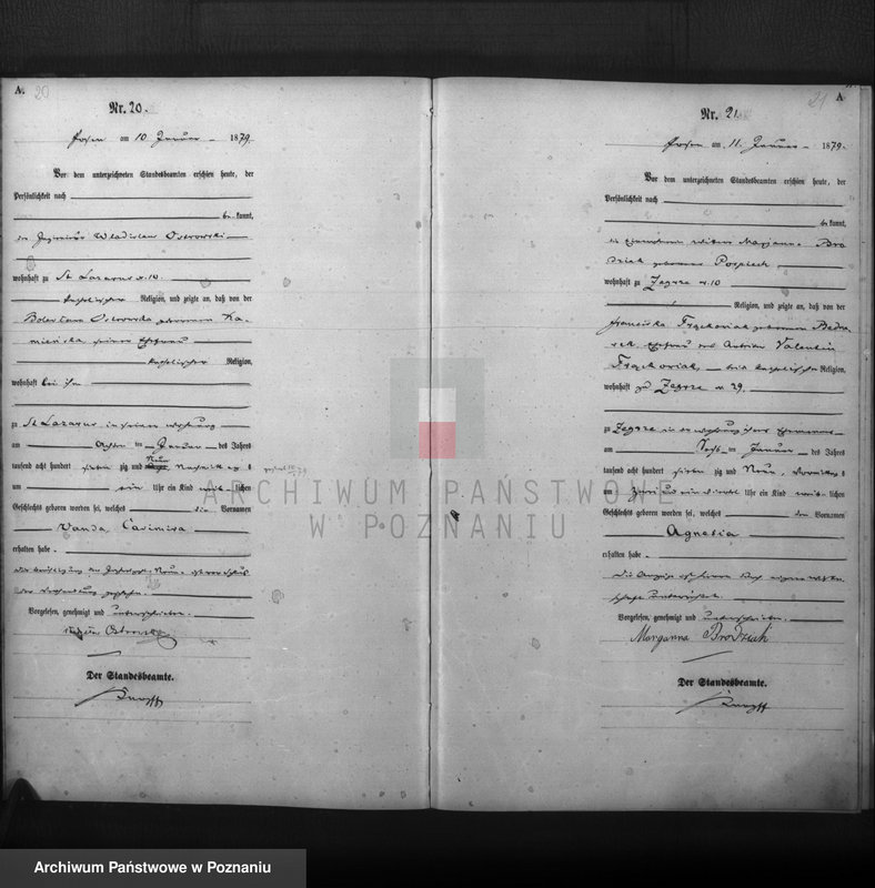 Obraz 12 z jednostki "Księga urodzeń t. I"