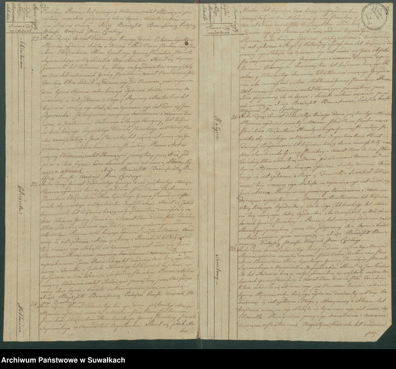 image.from.unit.number "Akta urodzonych gminy puńskiey od dnia 1 stycznia do ostatniego grudnia 1823 roku"