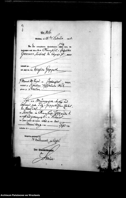 image.from.unit.number "Sterbe-Haupt-Register Breslau I 1883 Band 3"