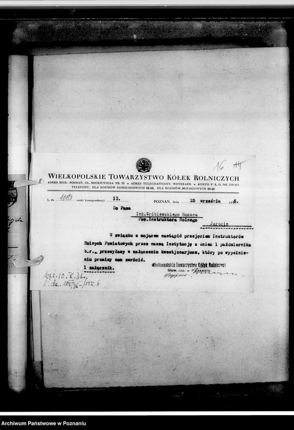 Obraz 20 z jednostki "Okólniki Centrali Poznań"