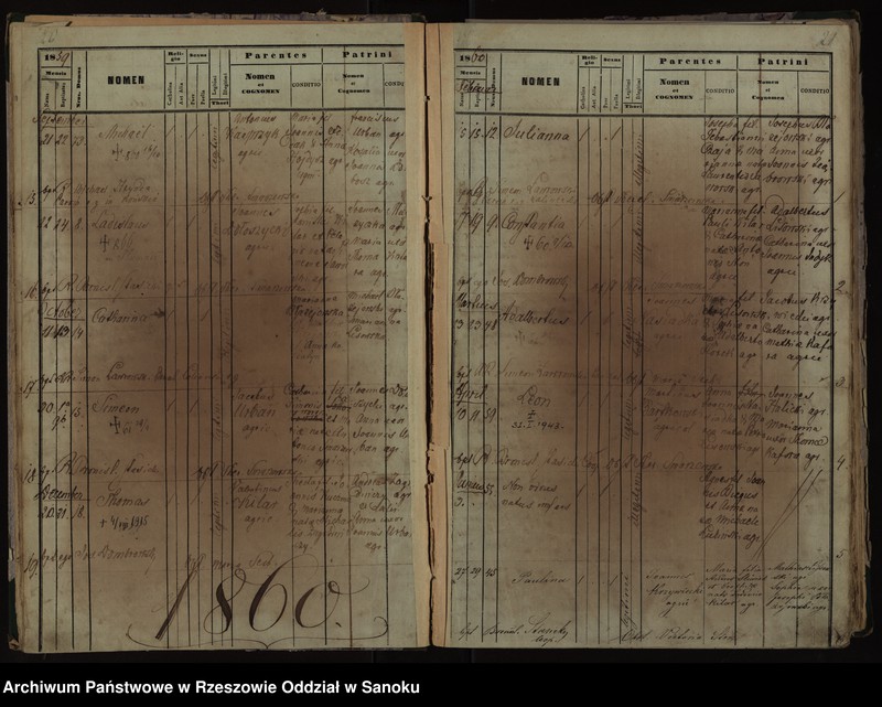 Obraz 13 z jednostki "Księga urodzeń z lat 1852-1896, małżeństw z lat 1862-1918, zgonów z lat 1859-1916 dla miejscowości Falejówka"