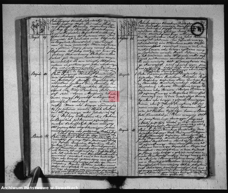 Obraz 11 z jednostki "Akta Zeszłych Gminy Berznickiey od dnia 1-o Stycznia 1820 Roku"