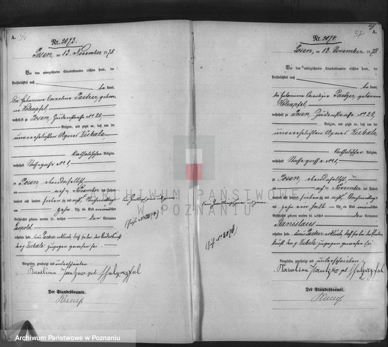 Obraz 20 z jednostki "Księga urodzeń t. IV"