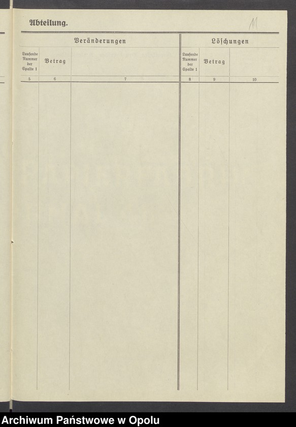 Obraz 13 z jednostki "Grund Akten das Grundbuchblatt (Altstadt 54) Zülz 1351 Besitzer: Adolf und Emilia Mehlich"