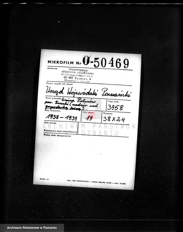 Obraz 2 z jednostki "Gmina Piorunów powiat turecki /nadzór nad gospodarką leśną/"