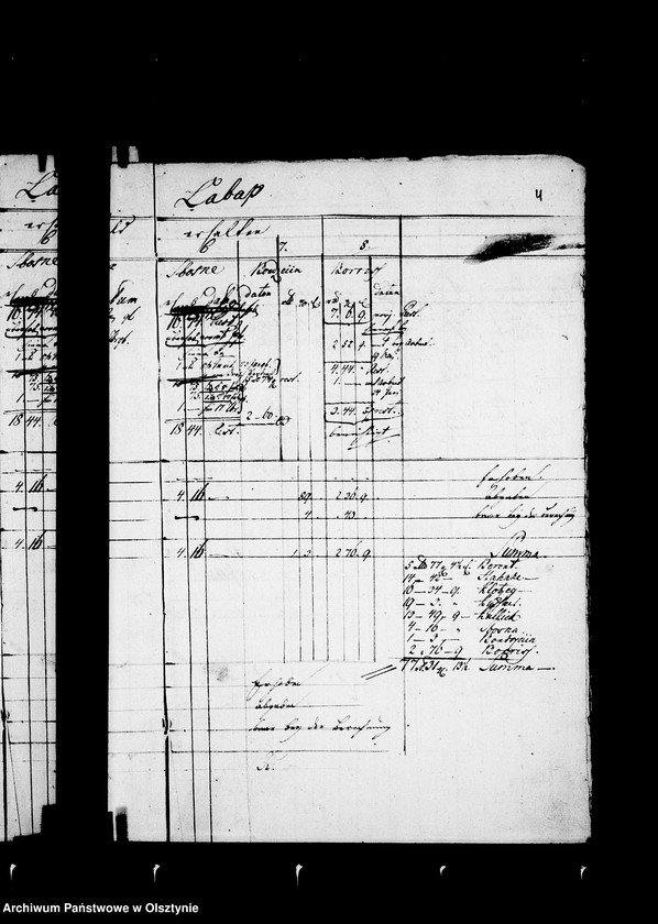 image.from.unit.number "Nachweisung der Geld Ausgabe auf Tagelohn"