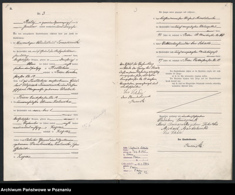 Obraz 5 z jednostki "Księga miejscowa małżeństw [Rejestr główny małżeństw]"