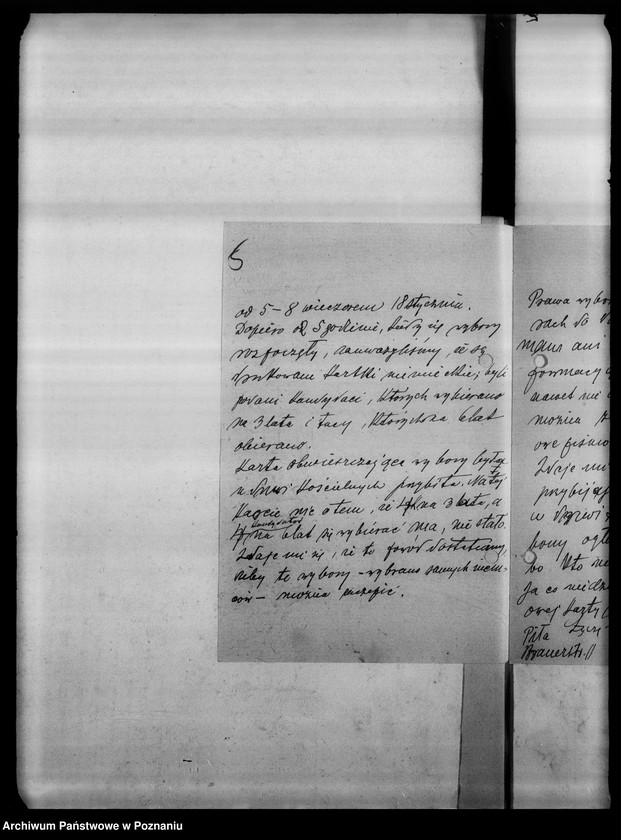 Obraz 9 z jednostki "Korespondencja różna - miedzy innymi sprawozdanie z posiedzenia Komitetu Politycznego w Berlinie, wnioski o subwencję dla Gazety Olsztyńskiej, protest profesora Eugeniusza Romera odnośnie objęcia jedynie Królestwa Polskiego nazwą Polski (nr 482), listy dra Celichowskiego"