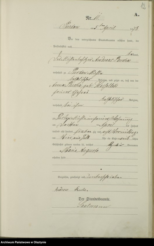 image.from.unit.number "Geburts-Haupt-Register Nr 1 - 65"