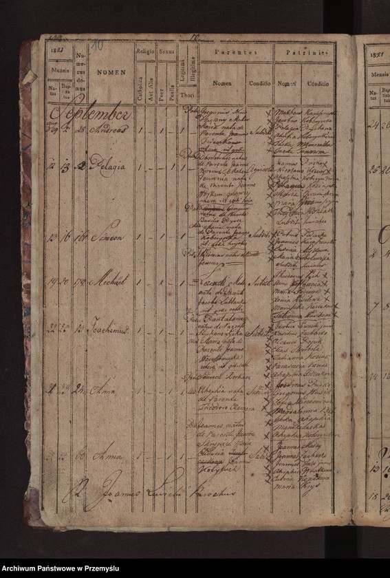 Obraz 13 z jednostki "Księga metrykalna urodzonych: Łazy, Duńkowice"