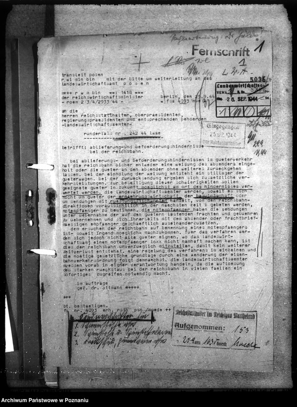 Obraz 5 z jednostki "Rückstandgüter. Behandlung und Verwertung - nicht Warschau. Erlasse, Sondervorschriften"