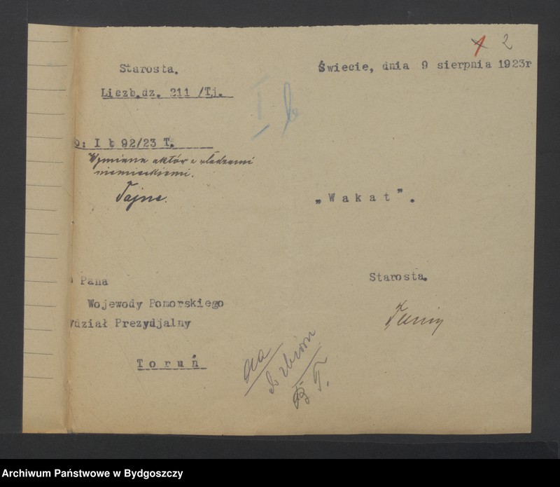 image.from.unit.number "Akra szczegółowe w sprawie zwrotu akt z Niemiec"