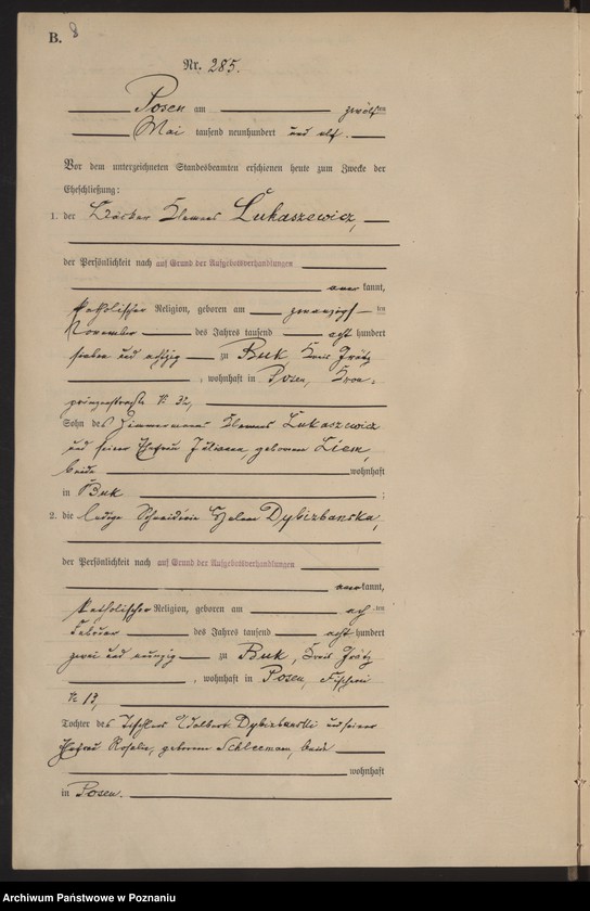 Obraz 9 z jednostki "Księga miejscowa małżeństw tom II [Rejestr główny małżeństw]"