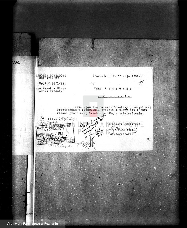 Obraz 15 z jednostki "Zatwierdzenie projektu urządzenia zakładu przemysłowego rzeźni nr 525 Leona Krycha w Białej pow. Czarnków"