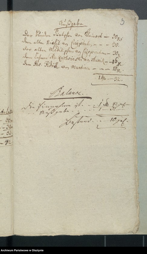 image.from.unit.number "Armen-Cassen-Rechnung bey der Gemeinde Aveyden"