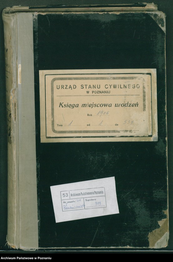 Obraz 2 z jednostki "Księga miejscowa urodzeń tom I"