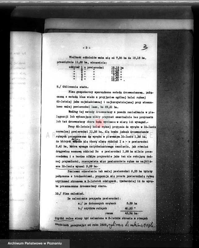 Obraz 7 z jednostki "Plan urządzenia gospodarstwa leśnego dla lasu majętności Buszewko powiat szamotulski 1937-1947"