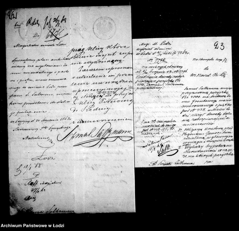 Obraz 19 z jednostki "Akta tyczące się pożyczki budowlanej Szmula Zaltzmana"