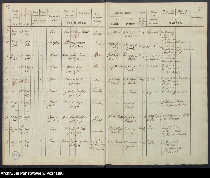 Obraz 11 z jednostki "[Akta urodzeń i chrztów, zapowiedzi i ślubów, zgonów i pogrzebów]"