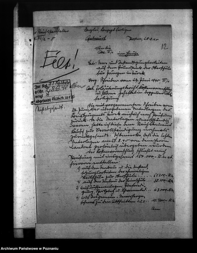 Obraz 16 z jednostki "Ausbauten der Heimoberschule in Turek"