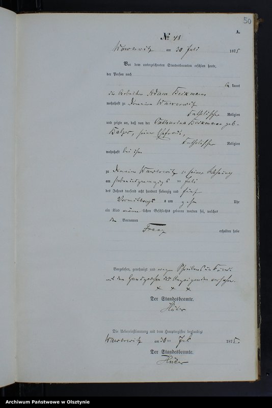 image.from.team "Urząd Stanu Cywilnego w Wielkich Bałówkach pow. nowomiejski"
