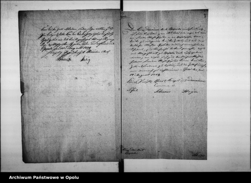 Obraz 9 z jednostki "Acta des Magistrats zu Oppeln wegen Entrichtung der Brückenzoll-Geffälle von dem fremden Mahl-Gässten, so zu den hiesigen Domain-Amts Mühlen fahren."