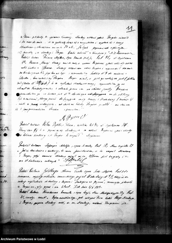 Obraz 14 z jednostki "Akta w sprawie Nomberga Dawida s. Haskla i innych, a mianowicie Bergera Hila syna Icka oskarżonych o kradzież"