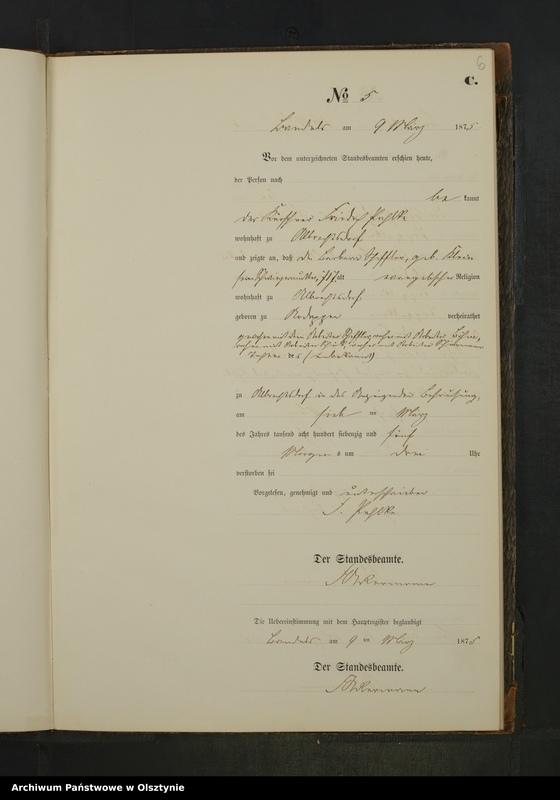 image.from.unit.number "Sterbe-Neben-Register Nr 1 - 41"