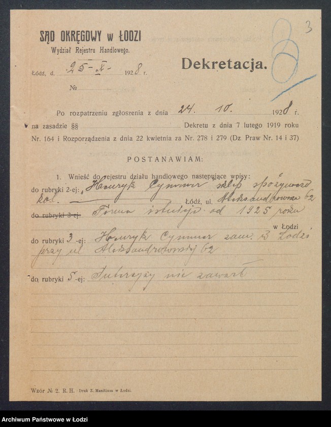 Obraz 5 z jednostki "Henryk Cymmer - sklep spożywczy i kolonialny"