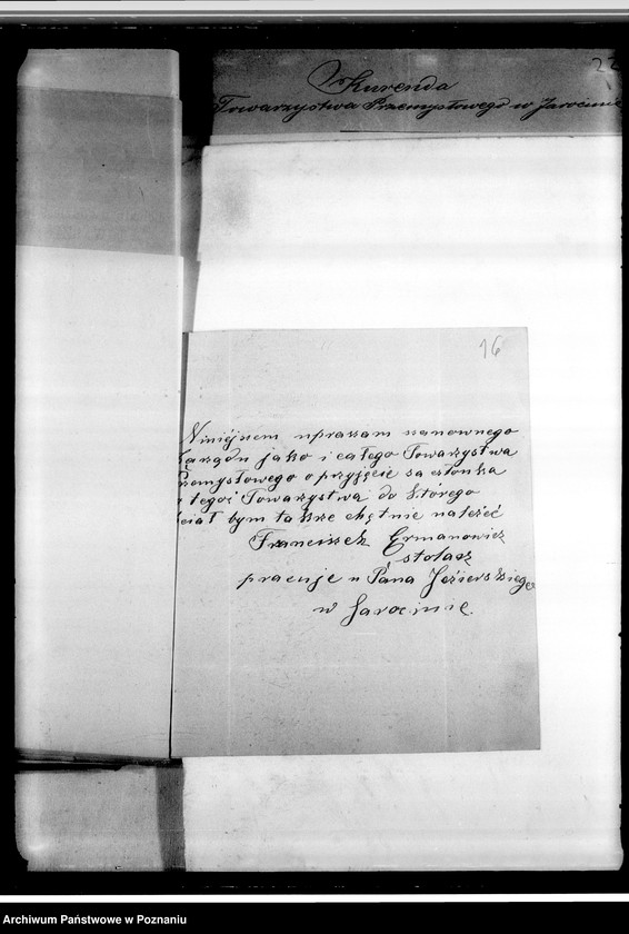 image.from.unit.number "Korespondencja, podania o przyjęcie na członków, sprawy finansowe, odezwy, programy"