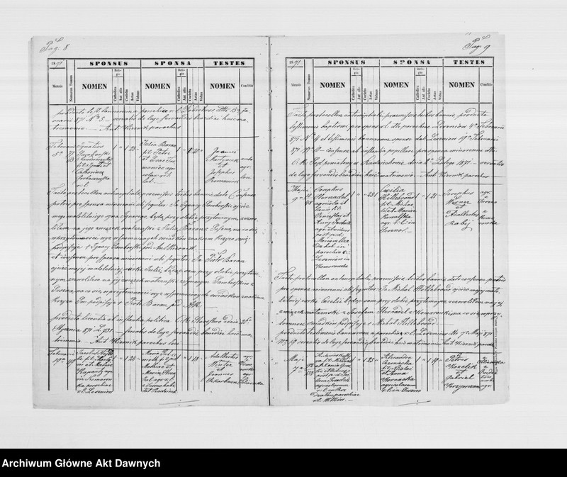 image.from.unit.number "Parafia: Radziechów. Dekanat: Busk. Kopie z ksiąg metrykalnych ur., śl., zg. dla całej parafii (miasto Radziechów i wsie)."