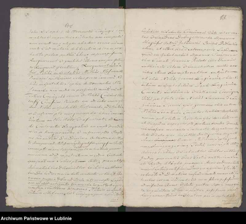Obraz 20 z jednostki "Acta iudicii advocatialis et scabinalis civitatis SRM Lublinensis donationum, inscriptionum, roborationum, cessionum, oblatarum, relationum, manifestationum ac aliarum"