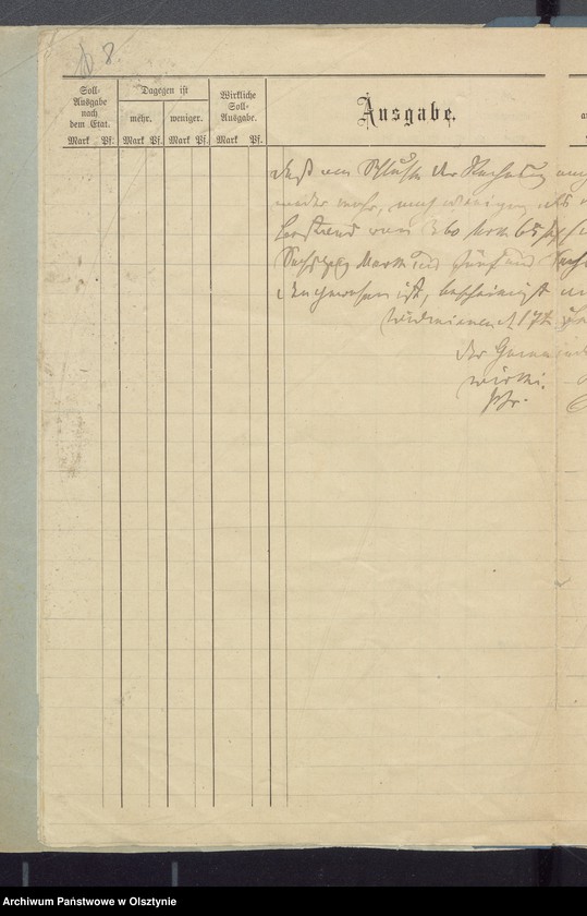 image.from.unit.number "Recnung der Kirchspiels Armen Kasse zu Widminnen"