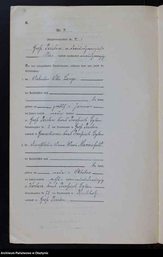 image.from.unit.number "Heiraths-Neben-Register Nr 1 - 14 [ Księga małżeństw - wtóropis ]"