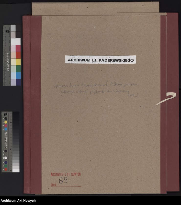 image.from.unit.number "Ignacemu Janowi Paderewskiemu. Album podpisów zebranych z okazji przyjazdu do Warszawy"