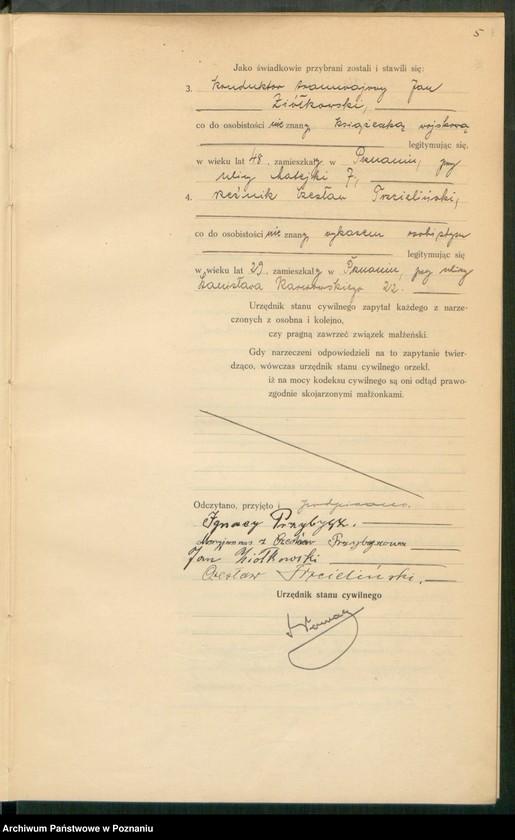 Obraz 7 z jednostki "Księga miejscowa małżeństw tom V [Rejestr główny małżeństw]"