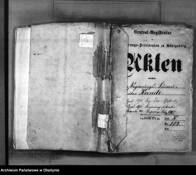 image.from.unit.number "Regierungs-Büreau-Diätar Kunde [August Karl Ferdinand]. 1. April 1895 Reg.[ierungs] Sekr.[etär] Assistent, 1. April 1896 Regierungssekretär, 15. November 1915 Regierungsrat"