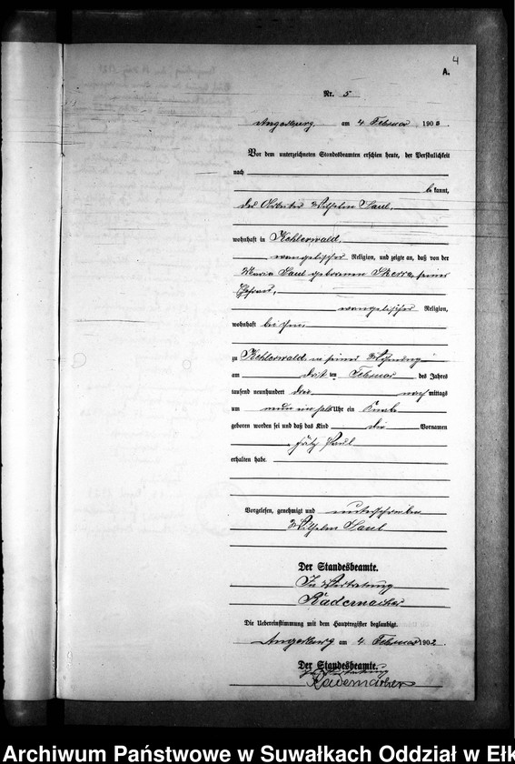 image.from.unit.number "Geburts-Neben-Register des Preussischen Standes-Amtes Kehlen Kreis Angerburg"