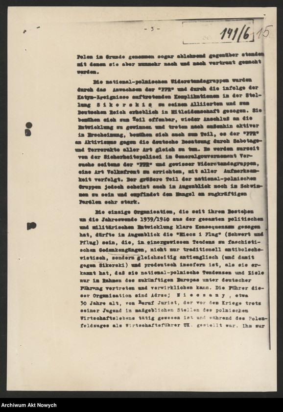 image.from.unit.number "Materiały dotyczące organizacji "Miecz i Pług"."